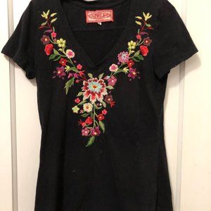 Embroidered Black JWLA t-shirt